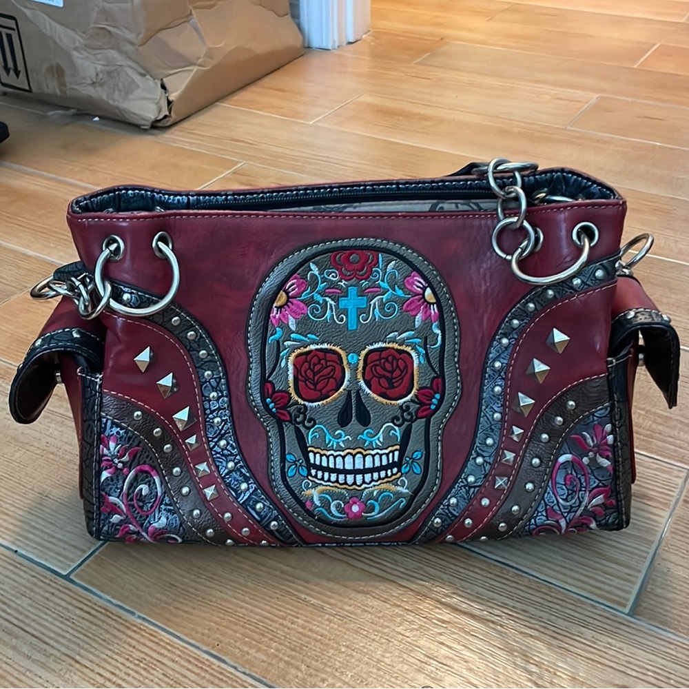 Y2K Sugar skull purse